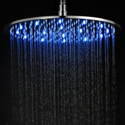 ALFI brand LED16R 16 Inch Round Multi Color LED Rain Shower Head