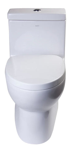 EAGO TB359 Dual Flush High Efficiency Low Flush Eco-Friendly White Toilet
