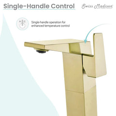 Swiss Madison Carré 9 Single-Handle, Bathroom Faucet