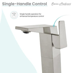 Swiss Madison Carré 9 Single-Handle, Bathroom Faucet