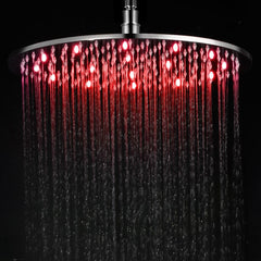 ALFI brand LED16R 16 Inch Round Multi Color LED Rain Shower Head